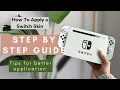 How To Apply a Nintendo Switch Skin Step by Step Guide - Updated 2023