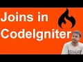 Codeigniter Joins left join right join full join in Codeigniter with chaining