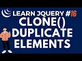 jQuery Clone Method - jQuery JS Library Tutorial