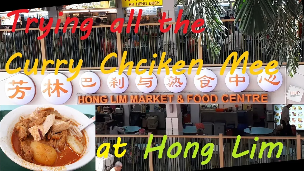 Hong Lim Food Centre. Going crazy for Curry Chicken Noodles/Mee