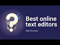 Top 5 Free Online Code Editors cloud based text editors for web developers