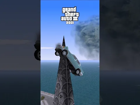 Se um Carro CAIR Sobre uma PONTA AFIADA nos Jogos GTAs! 🤯🔥 #gta #gta5 #shorts