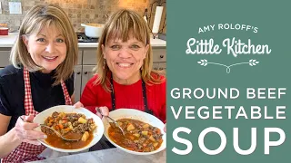Amy Roloff Making Ground Beef Veggie Soup with Debi