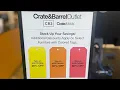 Shop with me at Crate Barrel Outlet