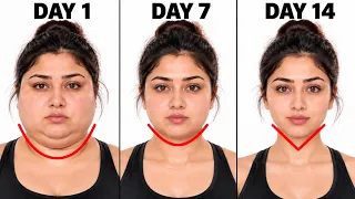 Face Fat Loss Workout 🔥 | Slim Face & Reduce Chubby Cheeks in 14 Days | 10 Min
