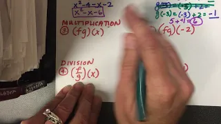 Function Operations Addition Subtraction Multiplication Division