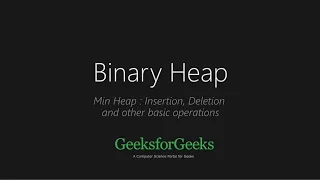 Binary Heap GeeksforGeeks