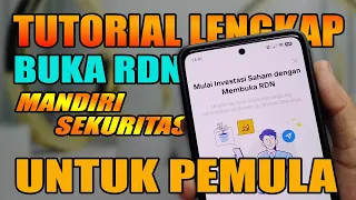 cara buka rdn di livin mandiri untuk pemula bkd tutorials membuat rekening rdn mandiri sekuritas