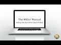 Using the Summon Search Box