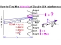 Physics 60 Optics Double Slit Interference 7 of 25 Intensity of Double Slit Interference Pattern