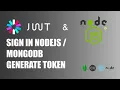 JWT User sign in node js generate token - mongodb express react node js