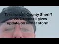 Tuscarawas County Sheriff Orvis Campbell gives update on winter storm
