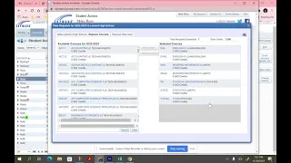 Skyward Course Selection Process