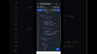 Stack Implementation Using Linked List in Python Push and Pop Operations