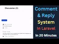 How to Add Comment Reply System in Laravel Using Commentify