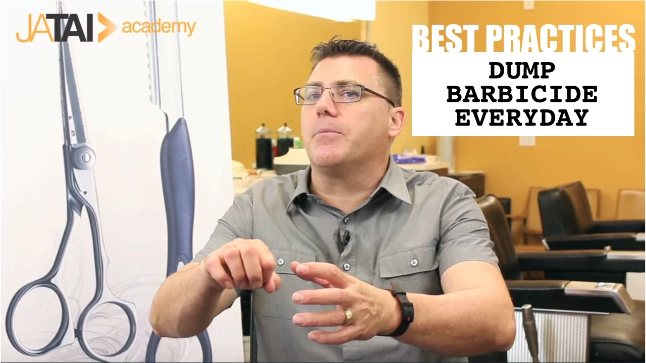 Best Practices for Barbers and Cosmetologists: dump Barbicide everyday