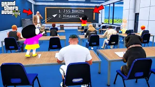 Franklin, Shinchan & Himawari Becomes The Class Monitor At School In GTA 5 | JSS GAMER