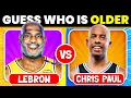 Who is Older Guess the Older Player NBA Quiz Challenge