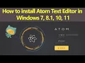 How to install Atom text editor in Windows 7 8 1 10 11 OS Smart Enough