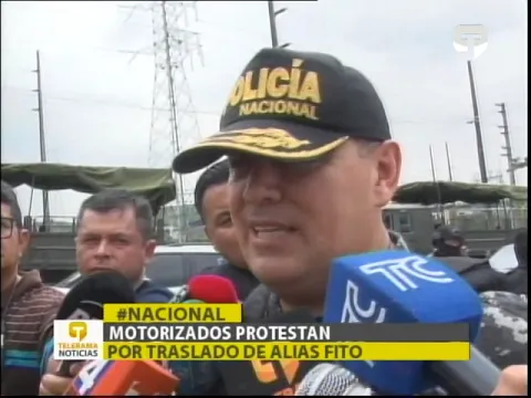 Motorizados protestan por traslado de alias Fito