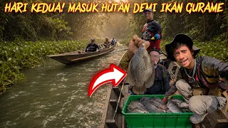 1 HARI DI ATAS SAMPAN! MASUK SUNGAI PINGGIR HUTAN, BERBURU GURAME SAMPAI MALAM