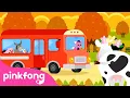 Lagu [2 Simple Songs] Listen While Getting Ready for School 🚌 | Wheels on the Farm Bus | Pinkfong