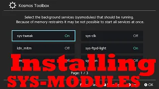 How To Install SYS MODULES on your Nintendo Switch