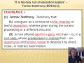 Federal Rules of Evidence FRE Rule 804 b 1 - Former testimony