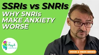 SSRI versus SNRI. Why SNRIs like Effexor might worsen anxiety and distress.