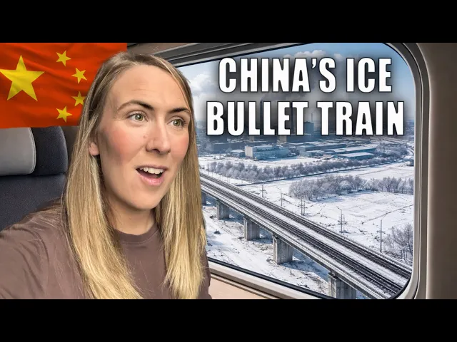 Harbin to Changchun by 350 km/h High-Speed Rail Experience 350 km/h Through China's Frozen Nowhere 🇨🇳