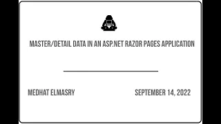 Download Master/Detail data in an ASP.NET Razor Pages Application MP3