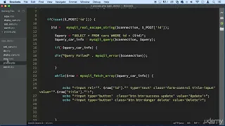 JavaScript AJAX PHP 033 - Update functionality part 4