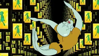 Squidward Falls into the Abyss, Then Slowly Adapts to It