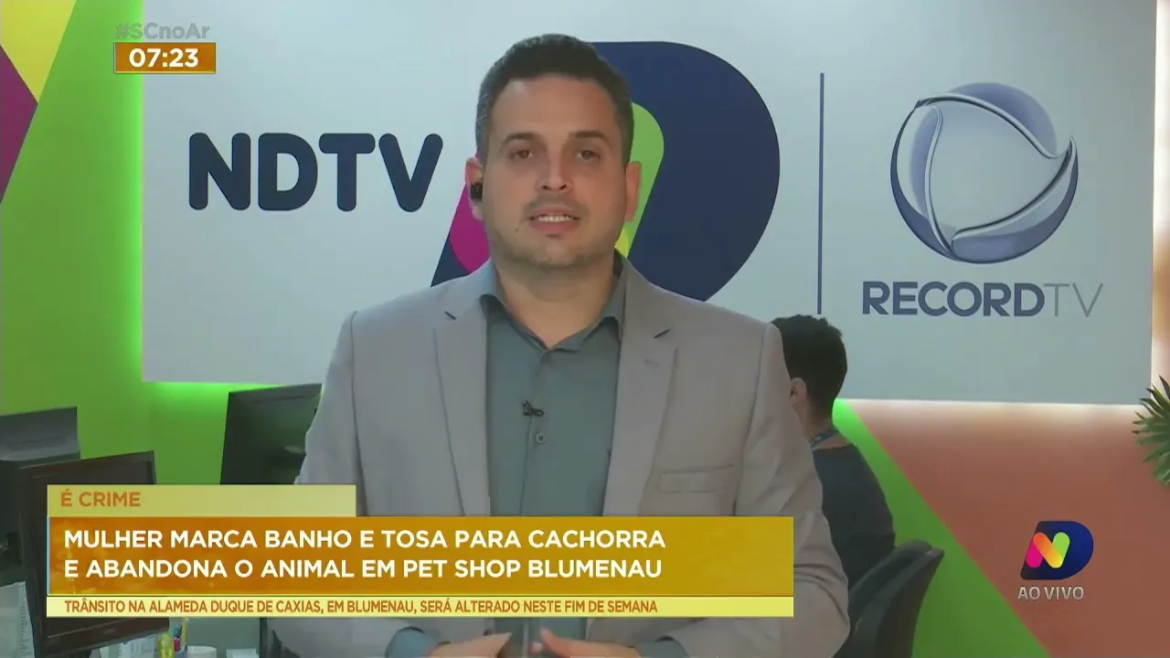 Moradora de Blumenau leva cachorro ao pet shop e abandona o animal