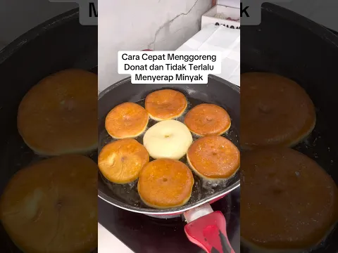 Tips Cara Cepat Menggoreng Donat & Tidak Terlalu Menyerap Minyak #resep #tips #donat #cooking #food