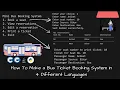 Bus Ticket Booking System using c cpp java and python Computer Science Project