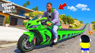 franklin make world longest kawasaki ninja zx10r bike in gta 5