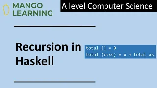 Recursion in Haskell