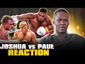 Israel Adesanya Reacts To Weird Anthony Joshua vs Jake Paul Boxing Fight