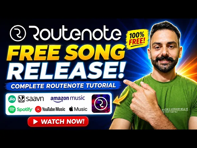 Free Music Distribution on All Platforms with Content ID RouteNote Tutorial Hindi