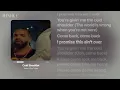 Drake - Cold Shoulder (Lyrics) ft. Don Toliver, Yebba