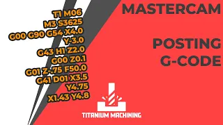 How to Post G-Code in Mastercam
