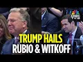 Download Lagu Donald Trump Praises Marco Rubio \u0026 Steve Witkoff | Trump Address At Knesset | Israel-Gaza War | N18G
