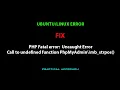 LINUX ERROR FIX PHP Fatal error Uncaught ErrorCall to undefined function PhpMyAdmin mb - strpos