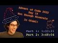 Advent of Code 2022 Day 19 in OCaml Not Enough Minerals 1 33 48 04