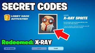 *NEW* X-RAY SPRITE CODE in FORTNITE SEASON 4 SPRITE CODES! (All Secret Codes)