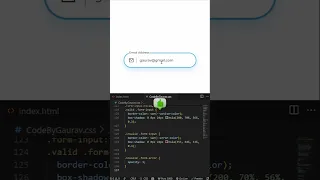 Validate Email Input with HTML CSS JavaScript