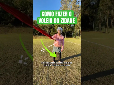 COMO FAZER O VOLEIO DO ZIDANE 🔥#futebol #chute #tutorial #bera #zidane