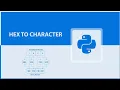 Hex To ASCII Text String Converter in Python