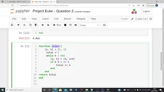 Julia Tutorial - Project Euler Question 2